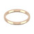 18ct Rose Gold 2mm Cushion Wedding Band Light Weight Landscape