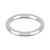 18ct White Gold 2mm Cushion Wedding Band Heavy Weight Landscape