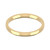 18ct Yellow Gold 2mm Cushion Wedding Band Light Weight Landscape