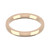 9ct Rose Gold 2.5mm Cushion Wedding Band Classic Weight Landscape