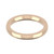 9ct Rose Gold 2.5mm Cushion Wedding Band Heavy Weight Landscape