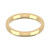 18ct Yellow Gold 2.5mm Cushion Wedding Band Classic Weight Landscape