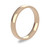 9ct Rose Gold 3mm Cushion Wedding Band Light Weight Portrait