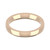 9ct Rose Gold 3mm Cushion Wedding Band Classic Weight Landscape