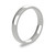 9ct White Gold 3mm Cushion Wedding Band Light Weight Portrait