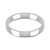 9ct White Gold 3mm Cushion Wedding Band Light Weight Landscape