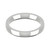 9ct White Gold 3mm Cushion Wedding Band Classic Weight Landscape