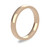 18ct Rose Gold 3mm Cushion Wedding Band Classic Weight Portrait