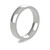 18ct White Gold 4mm Cushion Wedding Band Classic Weight Portrait