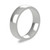 Platinum 5mm Cushion Wedding Band Classic Weight Portrait