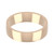 9ct Rose Gold 5mm Cushion Wedding Band Light Weight Landscape