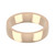 9ct Rose Gold 5mm Cushion Wedding Band Classic Weight Landscape