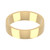 9ct Yellow Gold 5mm Cushion Wedding Band Light Weight Landscape