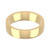 9ct Yellow Gold 5mm Cushion Wedding Band Classic Weight Landscape