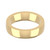 9ct Yellow Gold 5mm Cushion Wedding Band Heavy Weight Landscape