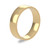 18ct Yellow Gold 5mm Cushion Wedding Band Light Weight Portrait