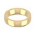 18ct Yellow Gold 5mm Cushion Wedding Band Heavy Weight Landscape