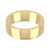 18ct Yellow Gold 6mm Cushion Wedding Band Classic Weight Landscape
