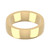 18ct Yellow Gold 6mm Cushion Wedding Band Heavy Weight Landscape