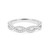 9ct White Gold 0.23ct Brilliant Cut Diamond Entwined Ring