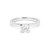 Altus Collection Platinum Round Brilliant Cut Diamond Solitaire Engagement Ring