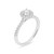 Layla Collection Platinum 0.58ct Round Brilliant Cut Halo Ring