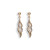 9ct Yellow and White Gold Fancy Drop Earrings