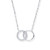 Sterling Silver Double Circle Necklace