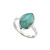 Silver Marquise Shape Imitation Turquoise Ring