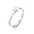 Jo for Girls Sterling Silver Clear Heart Cubic Zirconia Ring