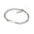 D for Diamond Sterling Silver Boy's Curb ID Bracelet