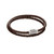 Fred Bennett Double Row Woven Brown Leather Bracelet
