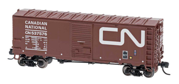 InterMountain N Scale Modified AAR 40' Boxcar Canadian National Wet Noodle #538025
