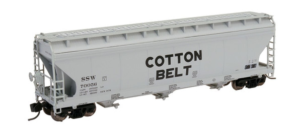 Intermountain N Scale ACF 4650 Cu. Ft. 3-Bay Hopper - Cotton Belt #70124