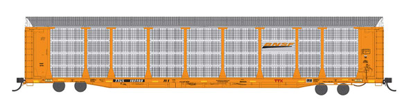 InterMountain HO Scale Bi-Level Auto Rack - BNSF New Orange Color #