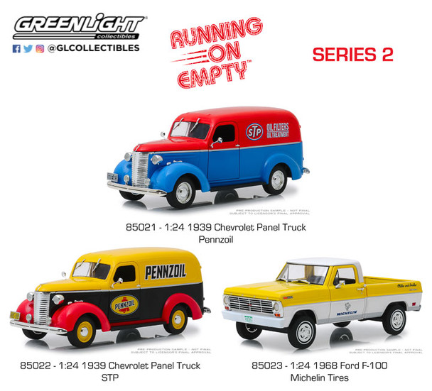 GREENLIGHT 85020 1:24 RUNNING ON EMPTY -3 PACK