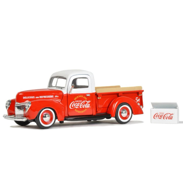 MOTOR CITY CLASSICS 424040 COCA-COLA 1940 FORD PICKUP WITH COOLER