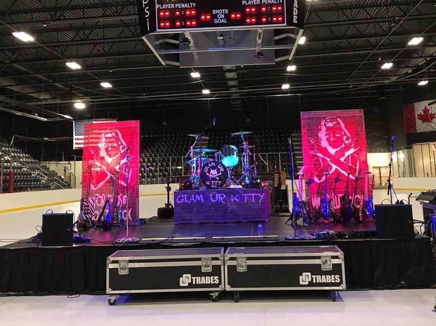 With EverBlock Flooring - you can convert an ice rink into a trade show or event!