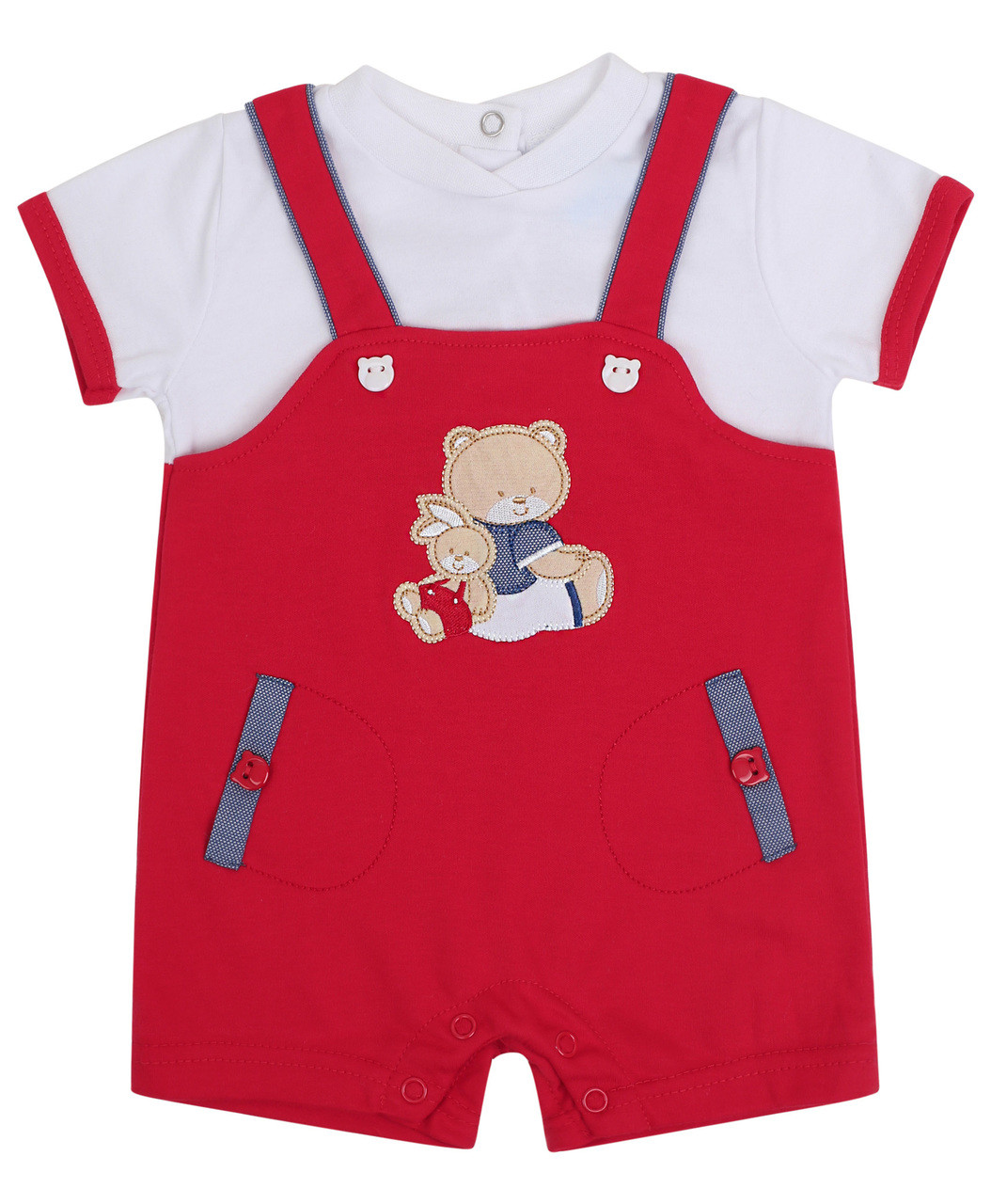 BABY BOYS' DENIM DUNGAREES & T-SHIRT OUTFIT | IKKS Canada - Kidz Global  Apparel Ltd.