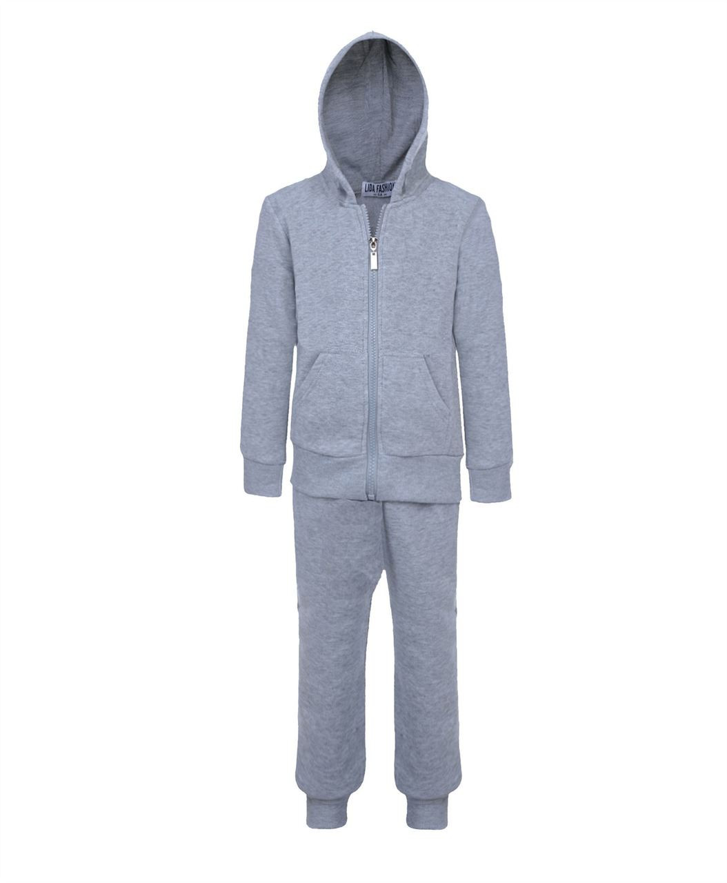 Plain on sale grey tracksuit