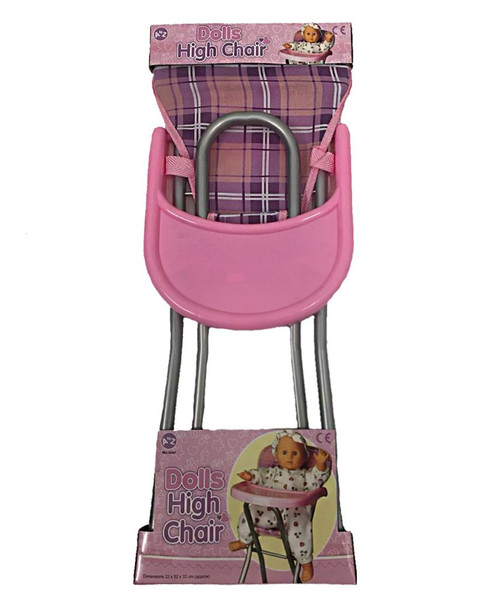 Girls Pink Baby Doll Feeding High Chair Folding Toys Xmas Fun Gift New