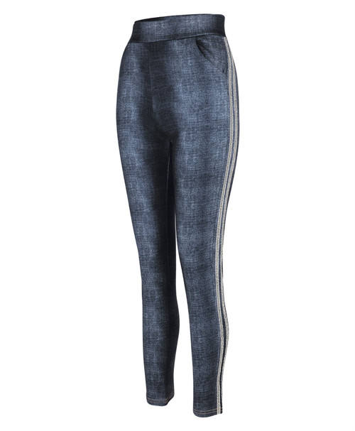 Denim effect leggings