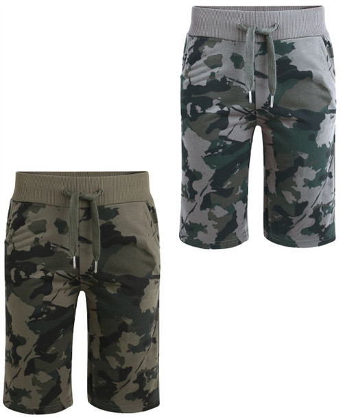 camo jersey shorts