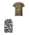 Boys Shorts and Army T-shirt Bundle in Grey and BTP Camo