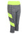 Ladies Sport Mid-Calf Leggings in Neon Yellow and Neon Coral