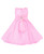 Girls Party Dress With Bow in Baby Pink and Champagne