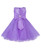 Girls Party Dress With Bow in Lilac and Coral