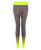 Ladies Full Length Leggings in Black, Neon Yellow and Blue