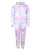 Kids Tie Dye Tracksuit in Lilac-Turquoise and Peach-Aqua