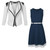 Belted Dress Bundle with Open Front Bolero in Various Colours